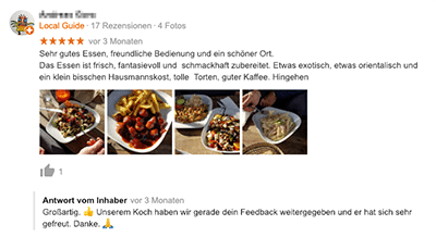 5 Sterne- oder 1 Stern-Bewertung